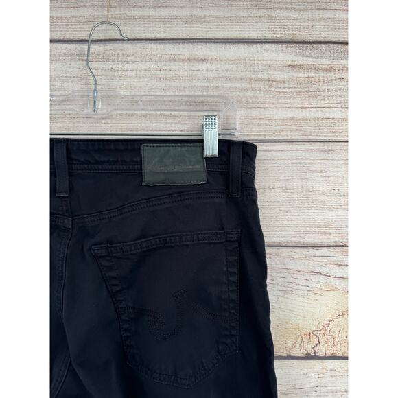 AG Adriano Goldschmied Protege Straight Leg Jeans Mens 33x34 Black Stretch - Picture 6 of 13